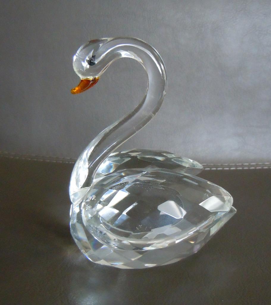 Beeldje in Kristal van een Zwaan., Verzamelen, Ophalen, Zo goed als nieuw, Dier