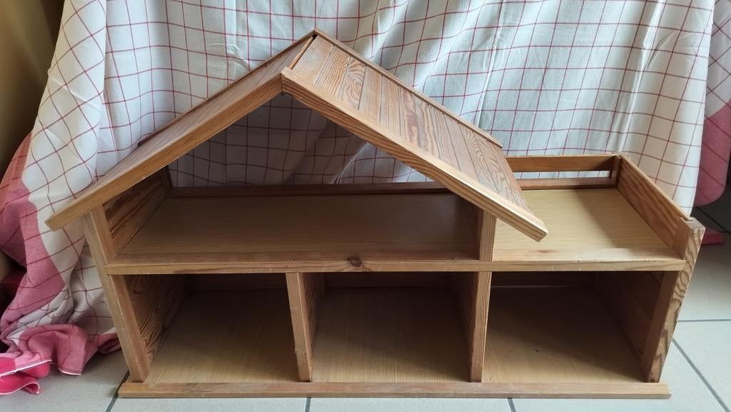 Houten poppenhuis Vintage, Kinderen en Baby's, Speelgoed | Poppenhuizen, Ophalen, Gebruikt, Poppenhuis