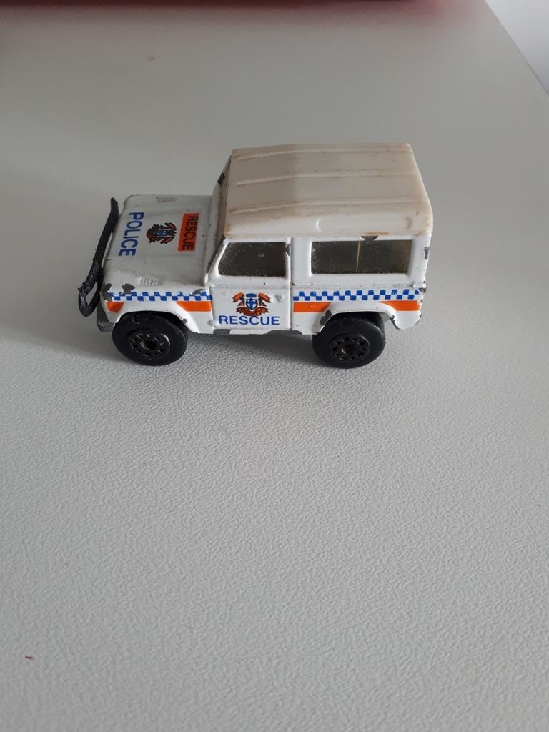 Matchbox Land Rover Ninety Police Rescue, Ophalen of Verzenden, Gebruikt, Auto, Matchbox
