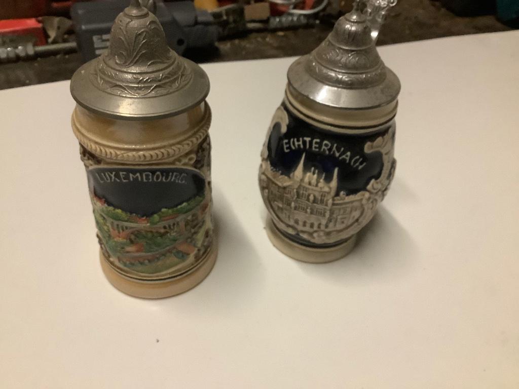 2 bierpullen met deksel, Ophalen of Verzenden, Nieuw, Pul(len)