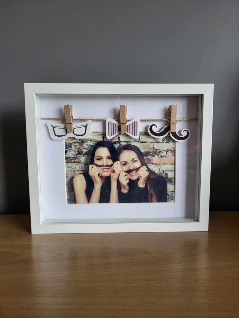 Cadre photo blanc 23x19cm, TV, Hi-fi & Vidéo, Enlèvement ou Envoi, Comme neuf