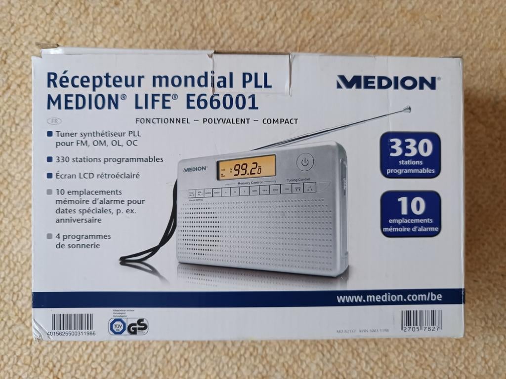 Geweldige MEDION LiFeE66001 PLL wereldwijde ontvanger, Ophalen of Verzenden, Zo goed als nieuw, Radio