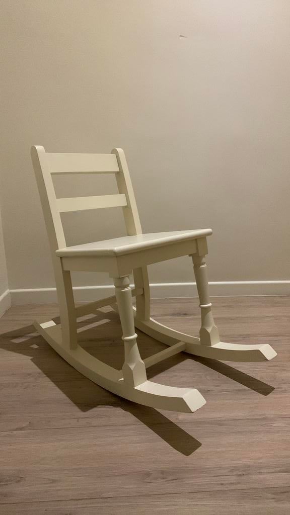 Kleine schommelstoel cremekleurig, Enlèvement, Comme neuf