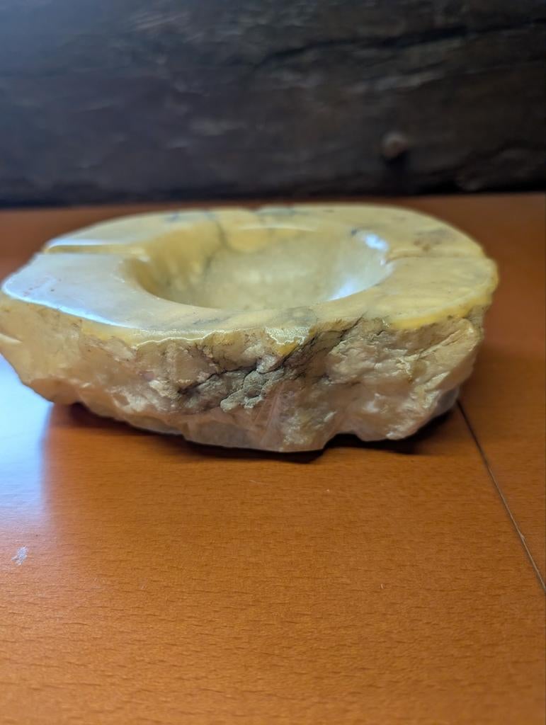 Asbak in steen, Ophalen of Verzenden, Gebruikt, Asbak