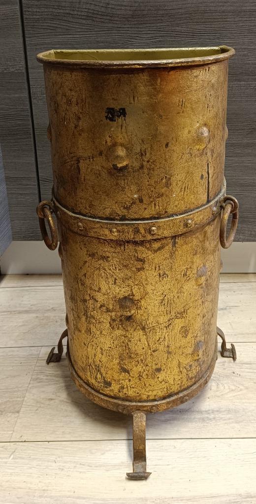 Koperen paraplubak met twee handvatten te koop, Ophalen of Verzenden