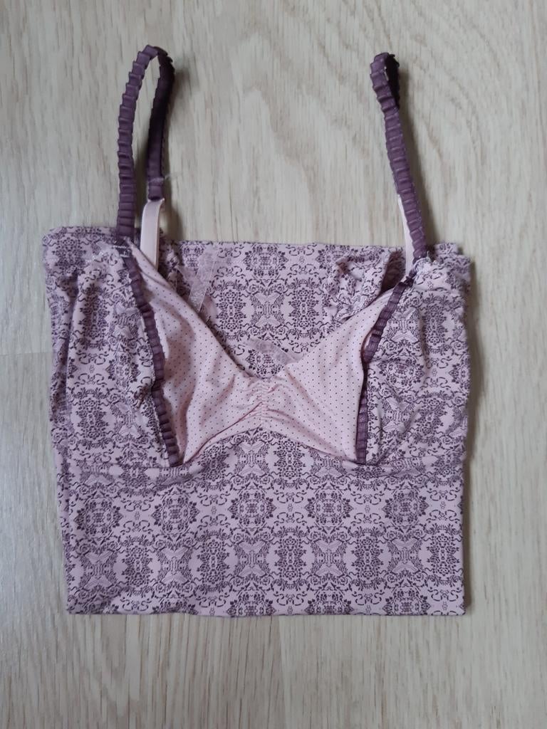 Etam roze en paarse nachthemd maat 36 (S), Etam, Ophalen of Verzenden, Zo goed als nieuw, Maat 36 (S)