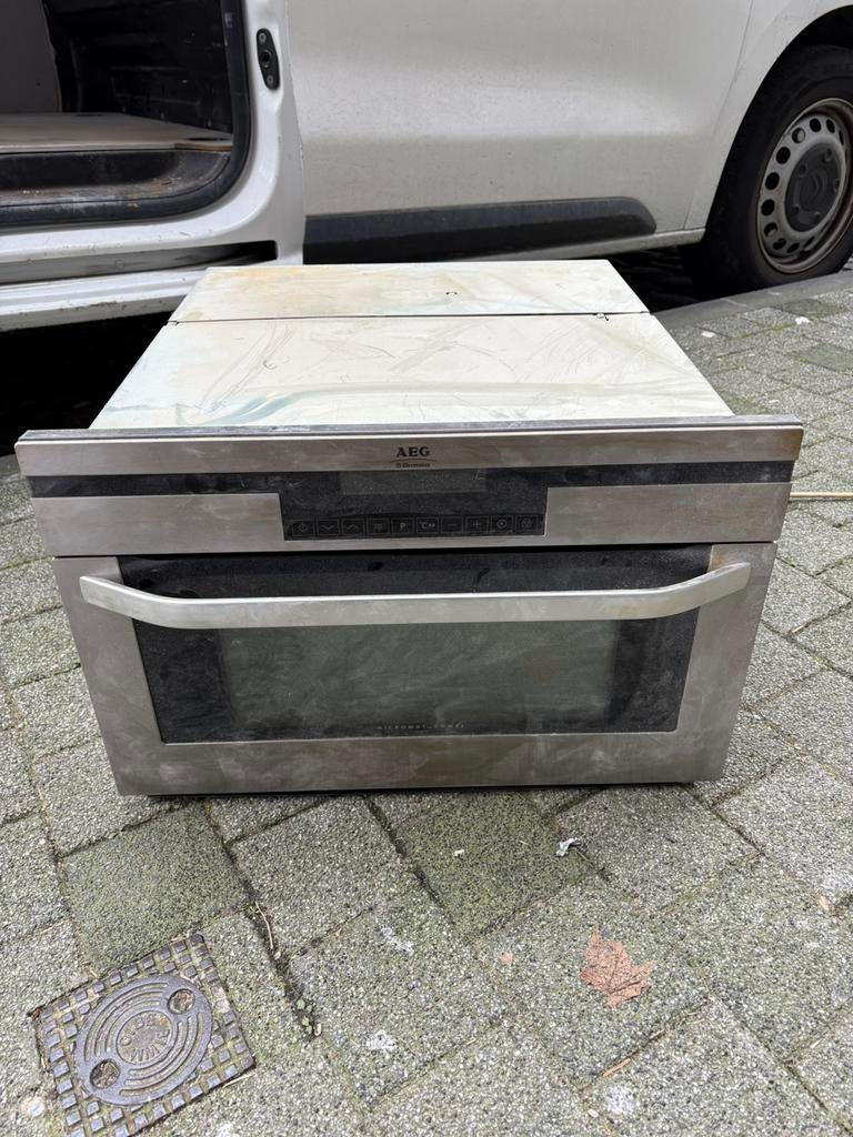 AEG Micromat-Combi encastrable – Inox, Electroménager, Enlèvement, Utilisé, Encastré, Four