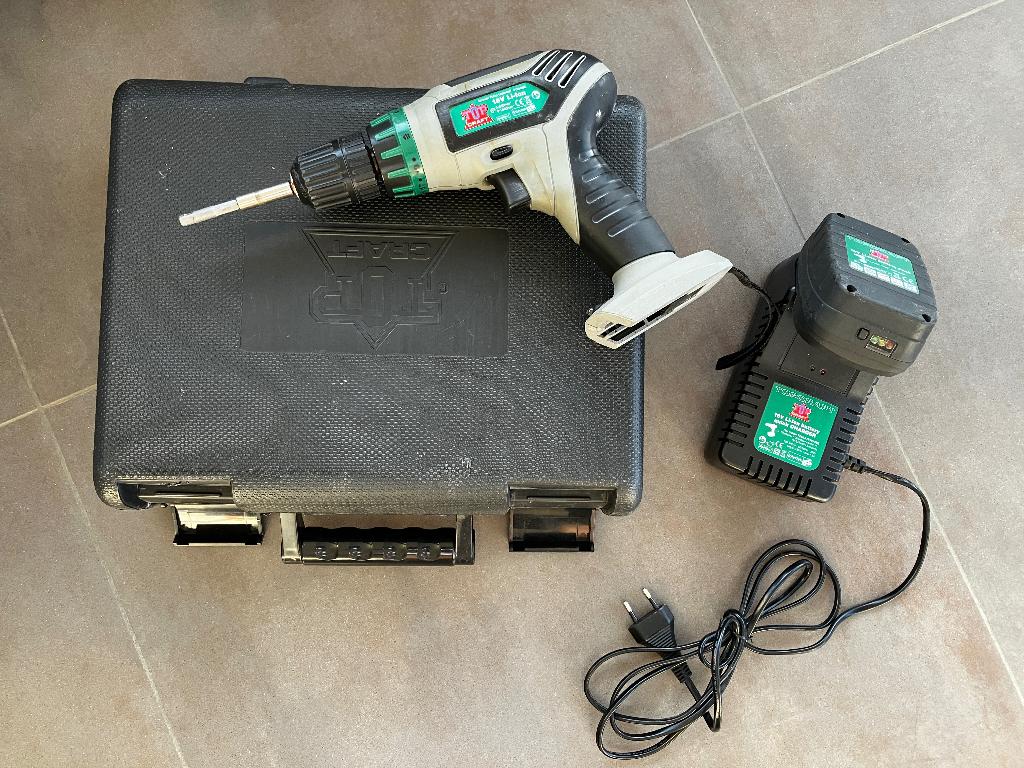 Topcraft accuboormachine, Ophalen, Gebruikt, Minder dan 400 watt, Boor- en Schroefmachine