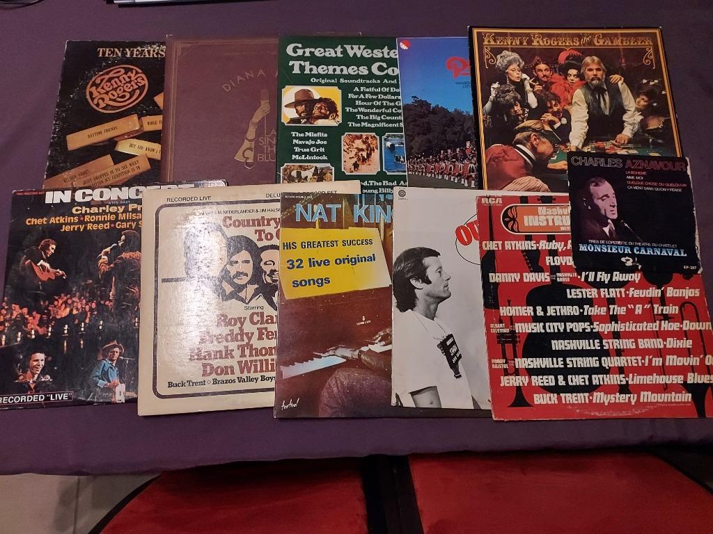 Lots vinyls country, Enlèvement ou Envoi, Utilisé