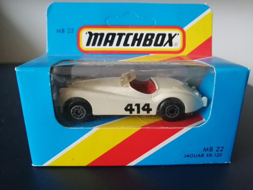 Matchbox MB 22 Jaguar XK 120 in doosje, Ophalen of Verzenden