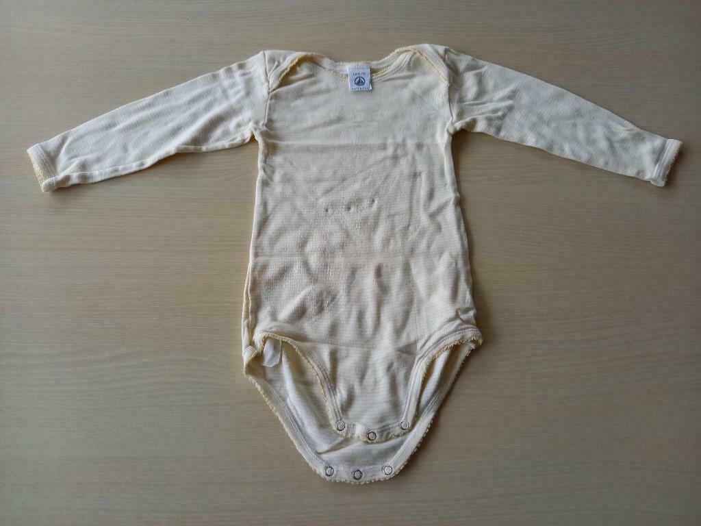 Lichtgele body, maat 86, Petit Bateau, Utilisé, Fille, Enlèvement