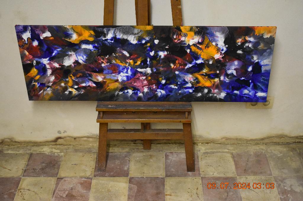 Peinture abstraite, série no (68) de Joky Kamo, Enlèvement