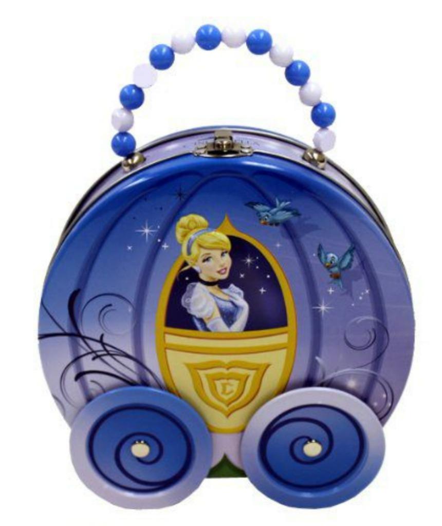 Disney Assepoester lege blikken doos koets met wieltjes, Ophalen of Verzenden, Assepoester of Belle, Gebruikt, Overige typen