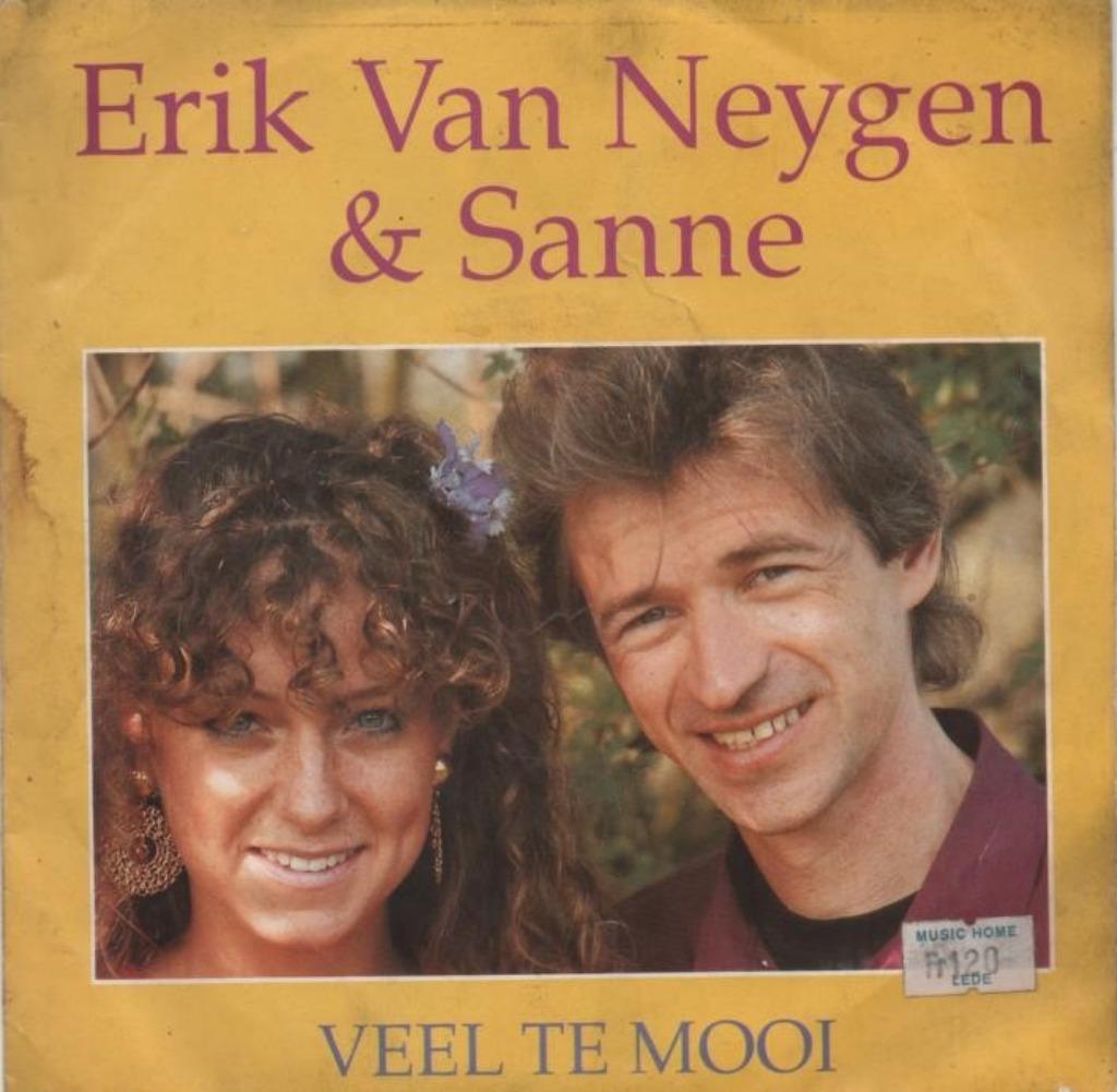 45t Eric Van Neygen & Sanne -  Veel te mooi, Cd's en Dvd's, Ophalen of Verzenden, Zo goed als nieuw, Overige formaten, Overige genres