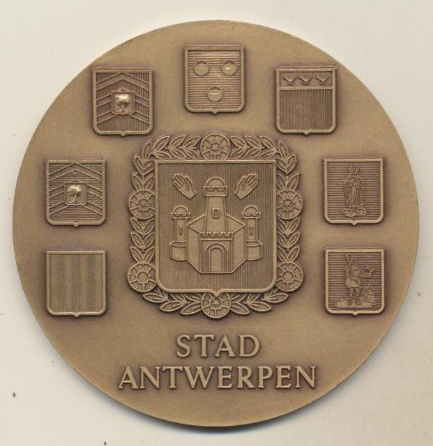 (s21) Zwemsport, Medaille, Antwerpen, Verzamelen, Sportartikelen en Voetbal, Ophalen of Verzenden, Gebruikt