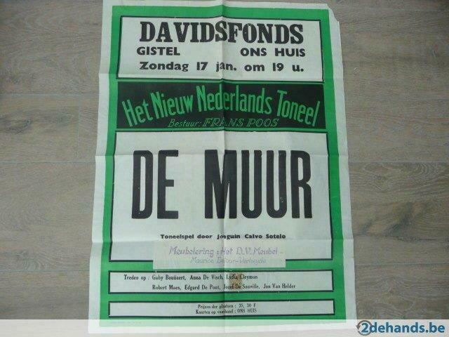 affiche davidsfonds gistel, Enlèvement ou Envoi, Utilisé