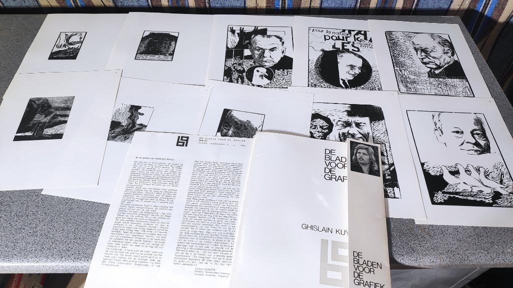 De bladen voor de grafiek Ghislain Kuyle, Boeken, Ophalen of Verzenden, Zo goed als nieuw