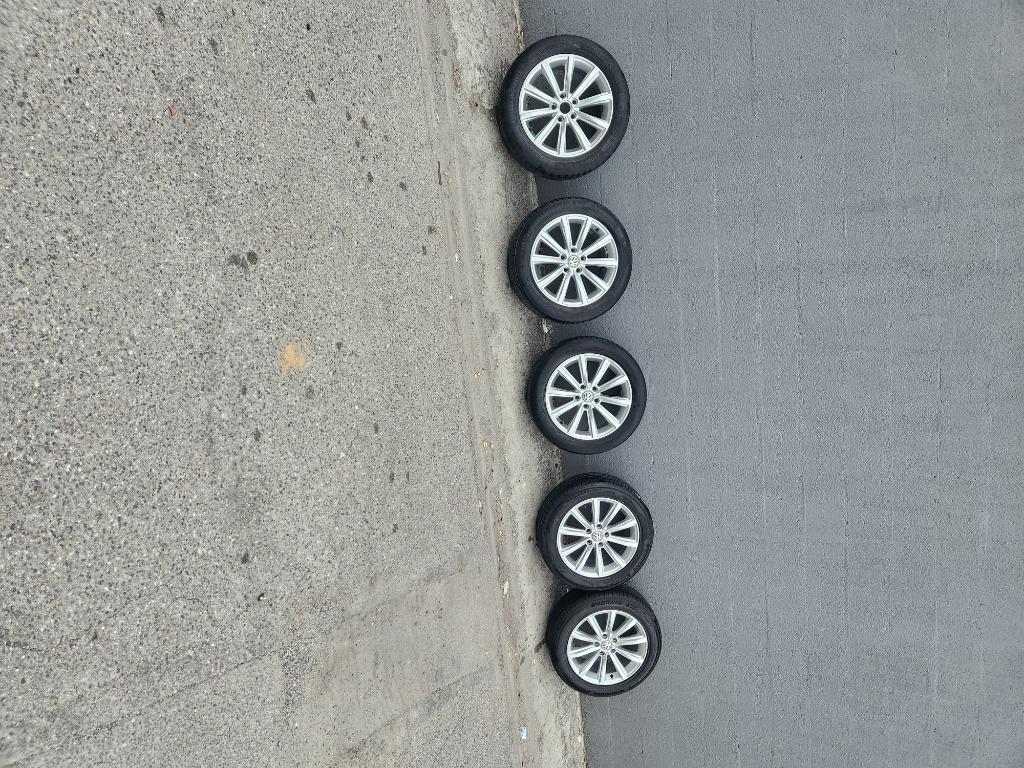 5 jantes 17 vw passat b8 d'origine, Pneus et Jantes, 17 pouces, Enlèvement, Utilisé