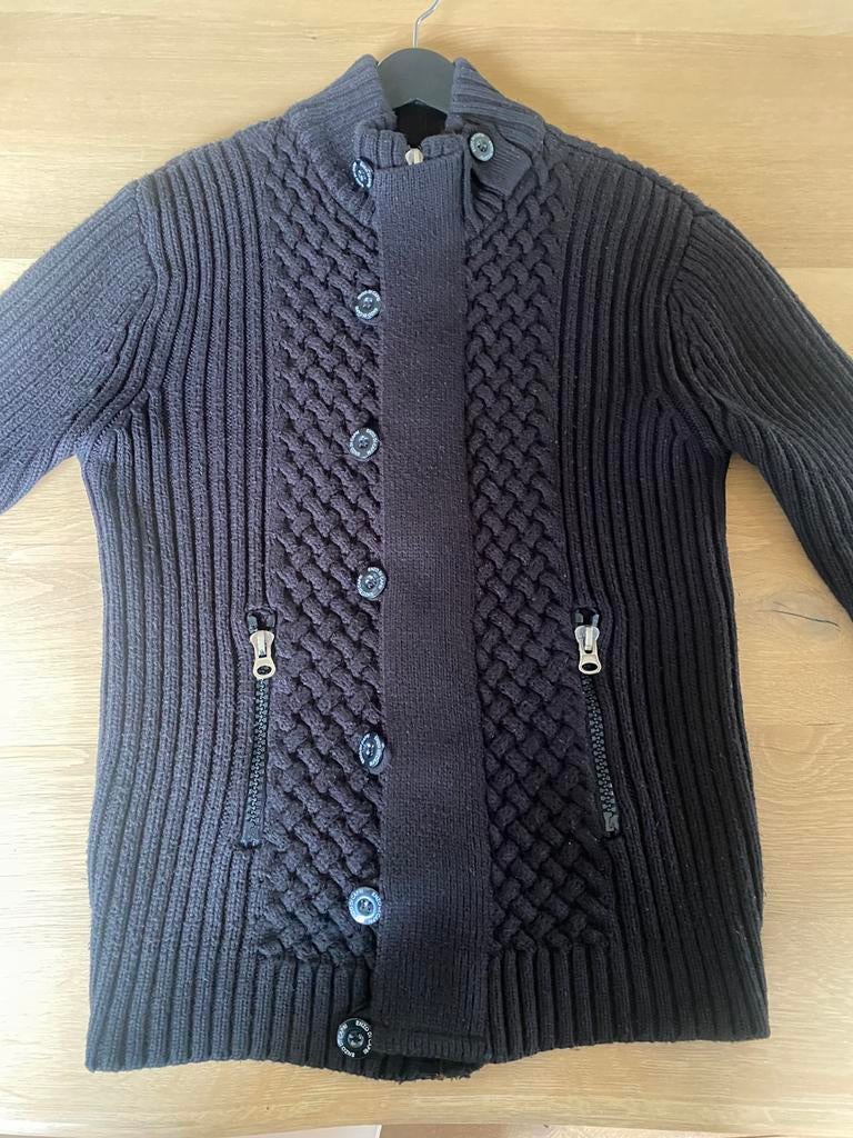 Gilet noir Enzo Di Capri taille XL, Enlèvement ou Envoi, Comme neuf, Taille 56/58 (XL)