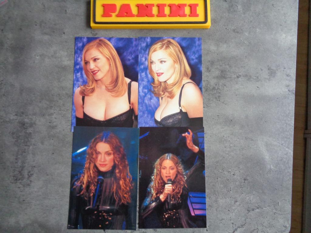 PANINI PRENTEN  POP SUPERSTARS  MADONNA zeldzaam  4X, Ophalen of Verzenden