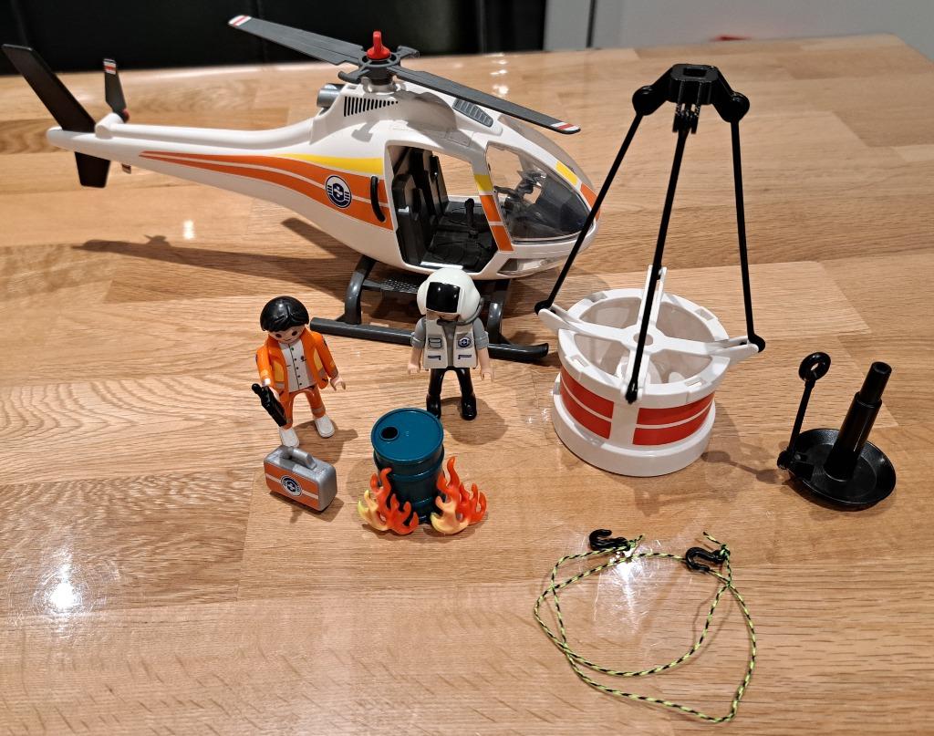 Playmobil Helikopter 5542, Kinderen en Baby's, Speelgoed | Playmobil, Ophalen of Verzenden, Zo goed als nieuw