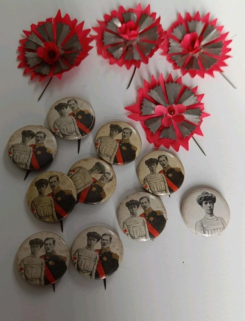 Buttons Albert 1 Elisabeth WOI 1918, Enlèvement ou Envoi