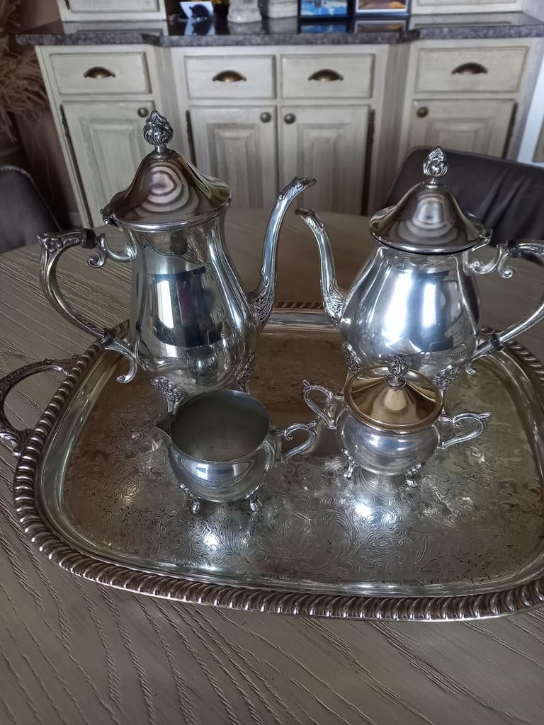 Zilver koffie-thee series. LEONARD´ 5delig, Ophalen