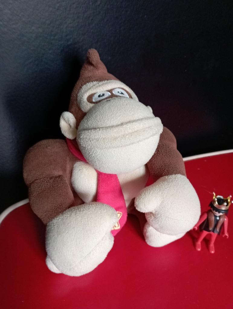 514) super Mario Donkey Kong pluche  4, Ophalen of Verzenden, Zo goed als nieuw