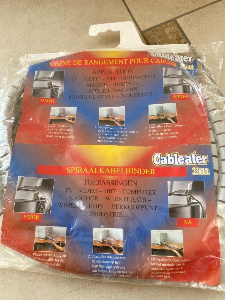 Gaine de rangement pour câbles, Bricolage & Construction, Électricité & Câbles, Enlèvement, Neuf, Autres types