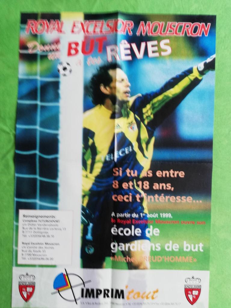 4 VIEILLES AFFICHES DE FOOTBALL pour 4 €, Enlèvement ou Envoi, Utilisé, Autres types