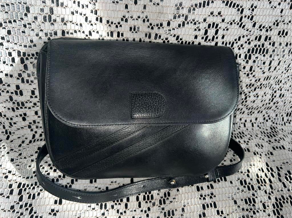 Sac DUCHATEAU cuir noir impeccable, Enlèvement ou Envoi, Noir, Cuir