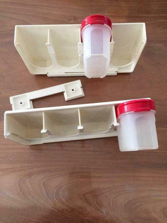 Kruidenpotjes houders van tupperware met bevestiging, Maison & Meubles, Cuisine| Tupperware, Utilisé, Enlèvement