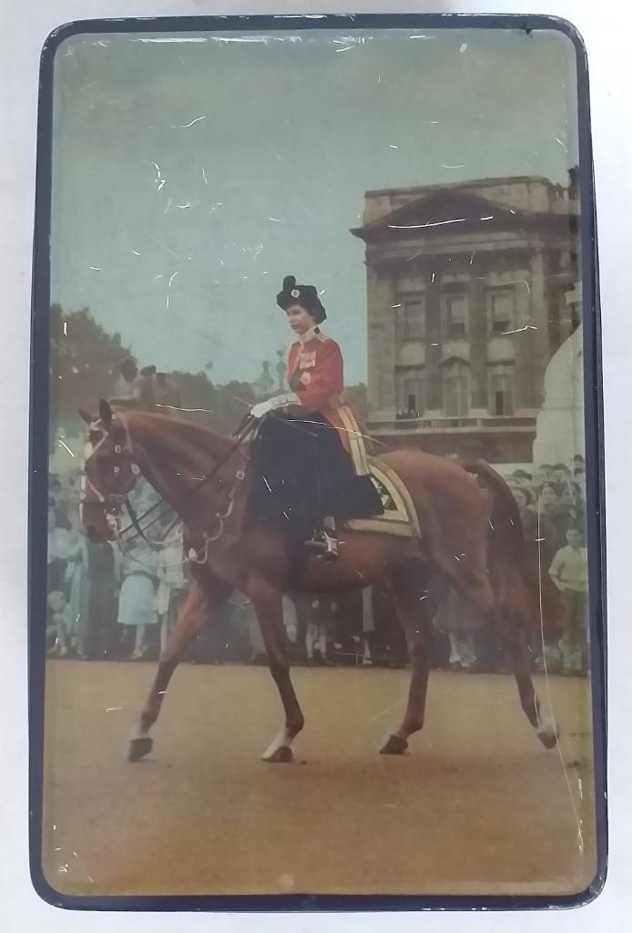 oude blikken doos - Queen Elizabeth II - 1953, Verzamelen, Ophalen of Verzenden