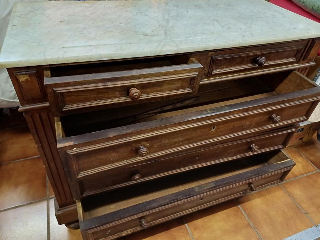 Meuble vintage en noyer, Enlèvement