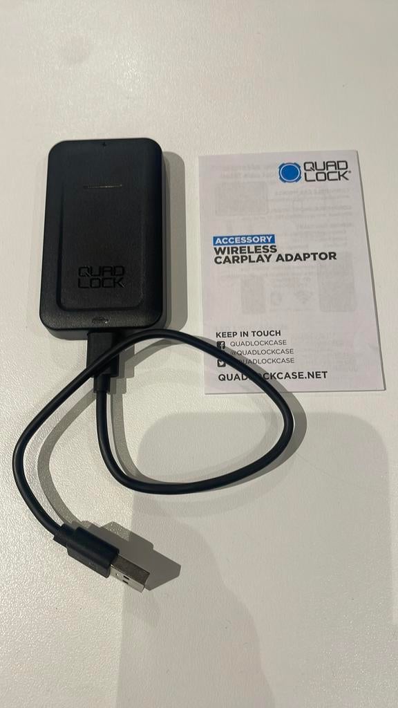 Wireless carplay adapter quad lock, Ophalen, Zo goed als nieuw
