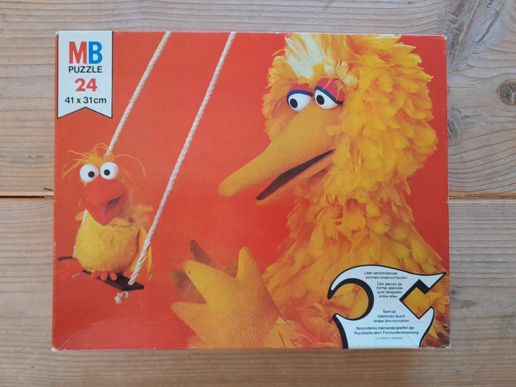 Vintage Milton Bradley (= MB) Sesamstraat puzzel 24 pc 1976, Antiek en Kunst, Antiek | Speelgoed, Ophalen of Verzenden