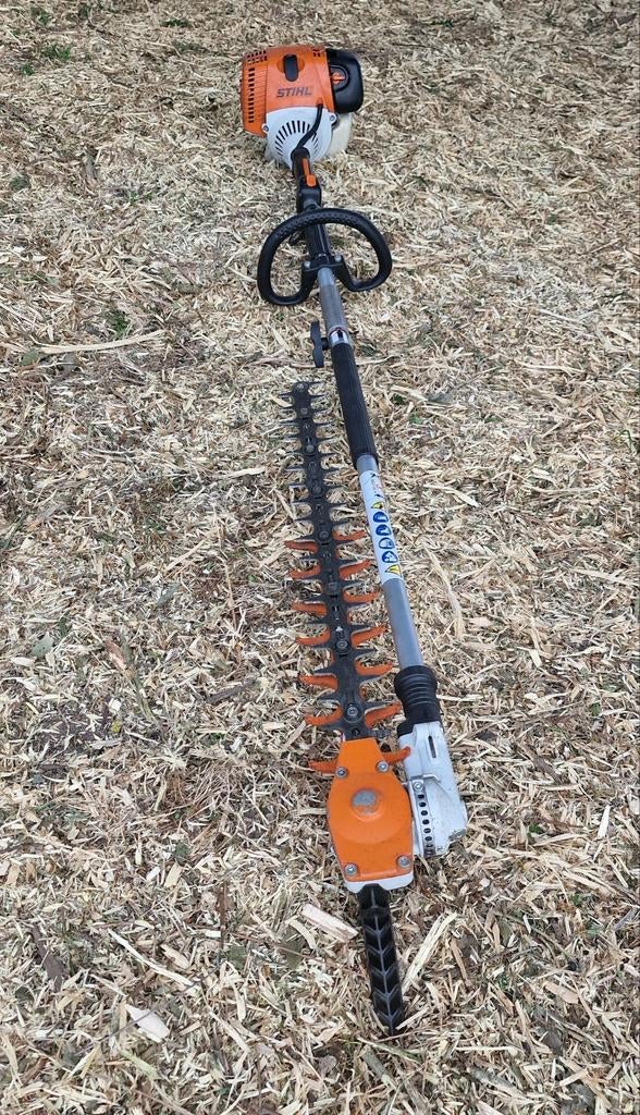 Location taille haie perche stihl km130r, Tuin en Terras, Heggenscharen, Zo goed als nieuw, Ophalen
