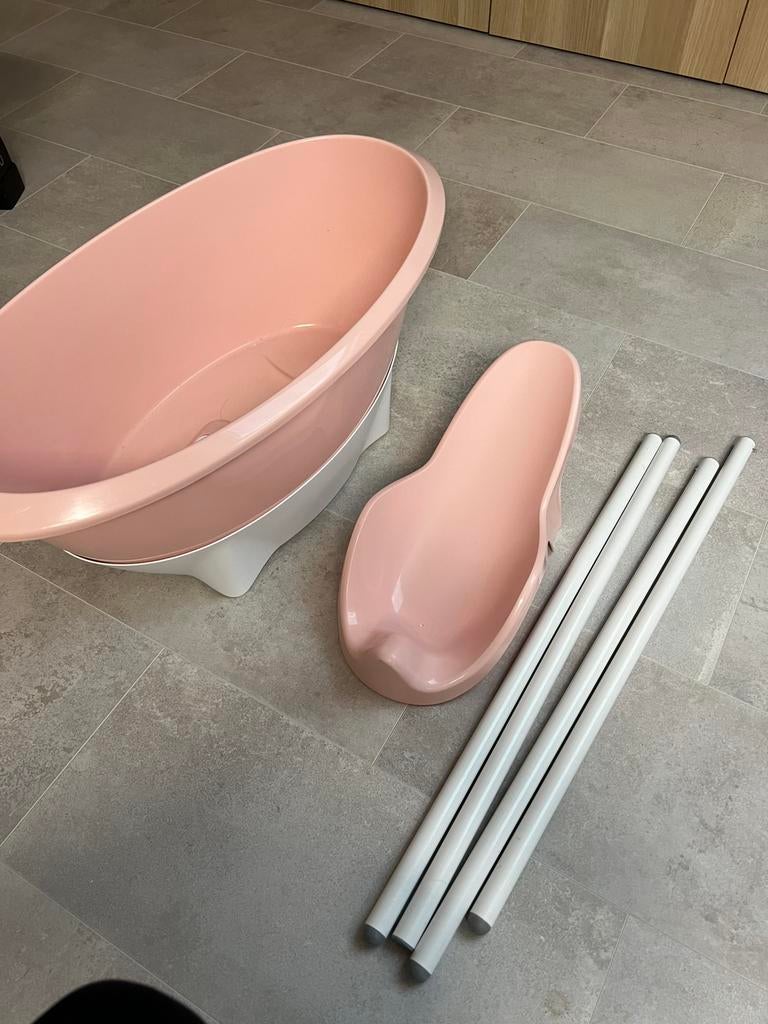 Badje met vuilbak en accecoires luma roze, Ophalen, Gebruikt, Badje