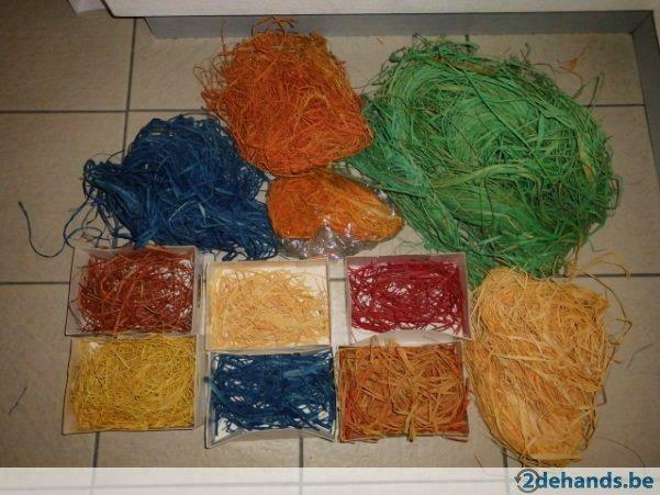 allerlei kleuren raffia, Ophalen of Verzenden, Nieuw