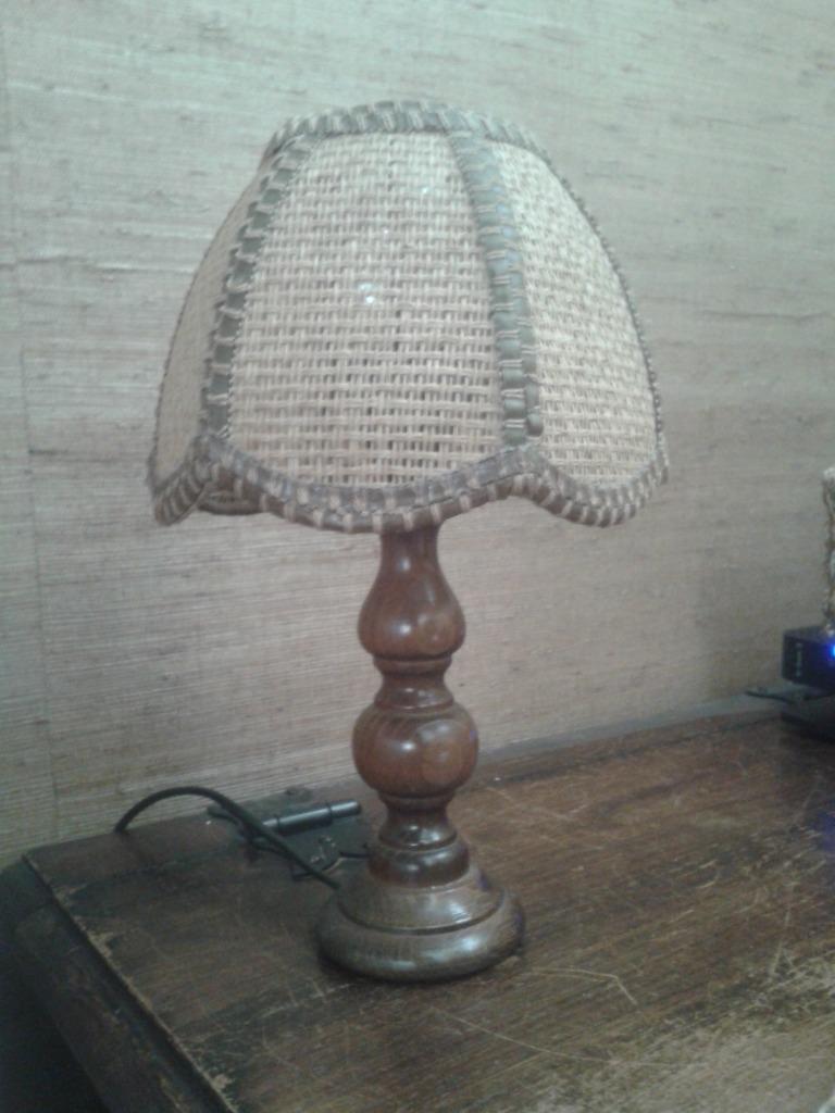 LAMPE DE TABLE ANCIENNE, Maison & Meubles, Enlèvement ou Envoi, Comme neuf, Bois