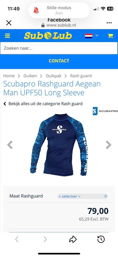 Zwemshirts scubapro, Watersport en Boten, Duiken, Ophalen, Zo goed als nieuw, Duikpak