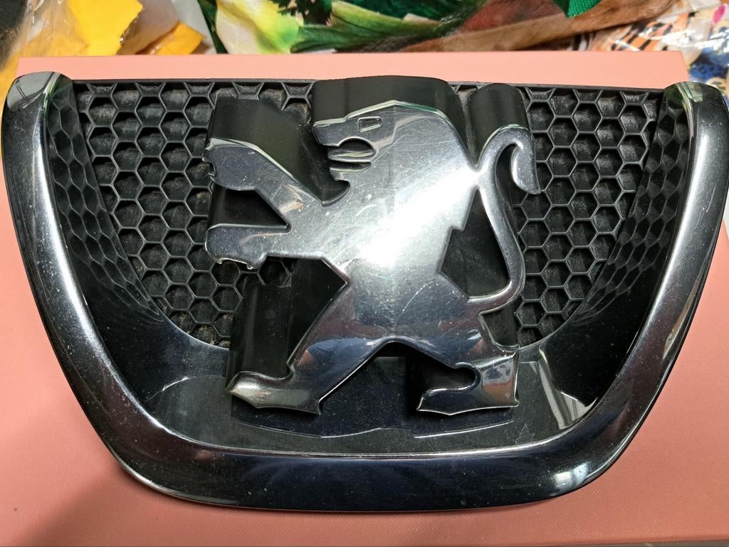 Peugeot. Embleem., Gebruikt, Voor, Ophalen of Verzenden, Motorkap