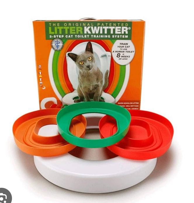 Litter Kwitter - apprentissage pour chat aux toilettes, Animaux & Accessoires, Bacs à litière, Utilisé, Enlèvement