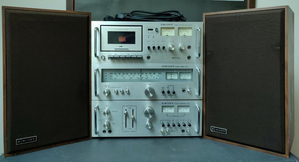 Ensemble Scott Hifi vintage 70s, Autres marques, Haut-parleurs, Enlèvement ou Envoi, Utilisé