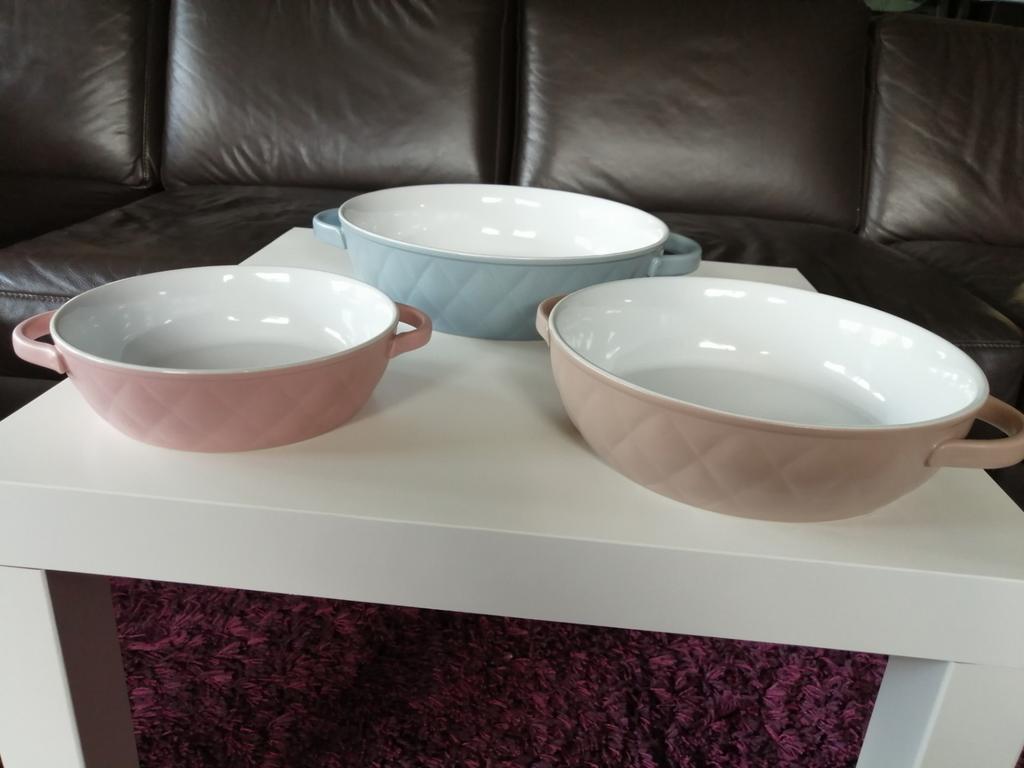 Cosy and trendy set van  3 ovenschotels nieuw, Huis en Inrichting, Ophalen of Verzenden