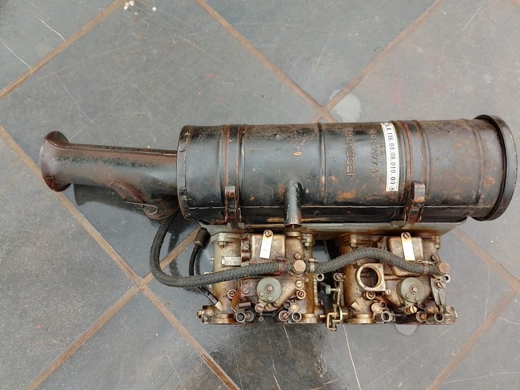 Alfa Romeo double Solex C 40 avec boîtier de filtre à air, Enlèvement ou Envoi, Utilisé, Alfa Romeo