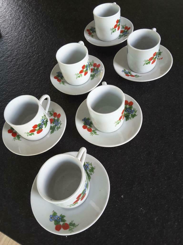 Espresso kopjes en ondertasjes, Enlèvement ou Envoi, Neuf