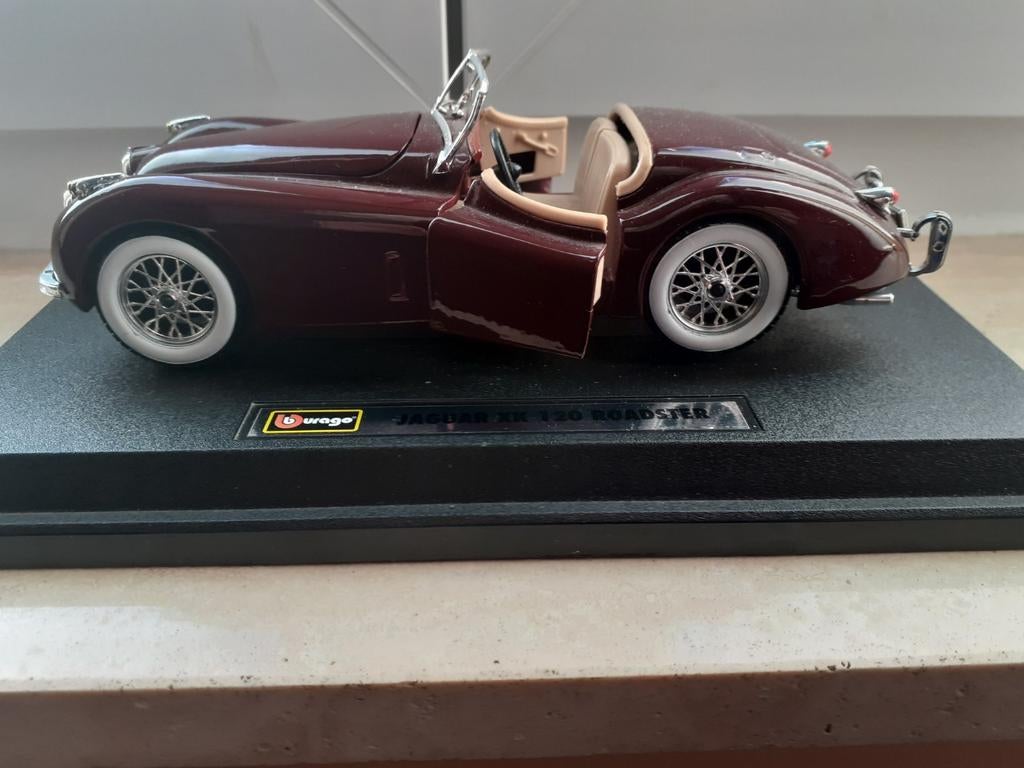 Jaguar auto 1:18, Ophalen of Verzenden, Zo goed als nieuw, Auto, Burago