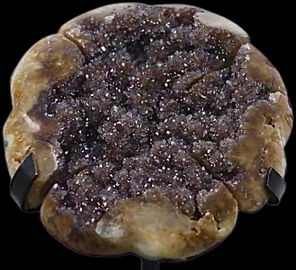 Geode Kwarts Klaver Vier Agaat (Amethyst), Verzenden