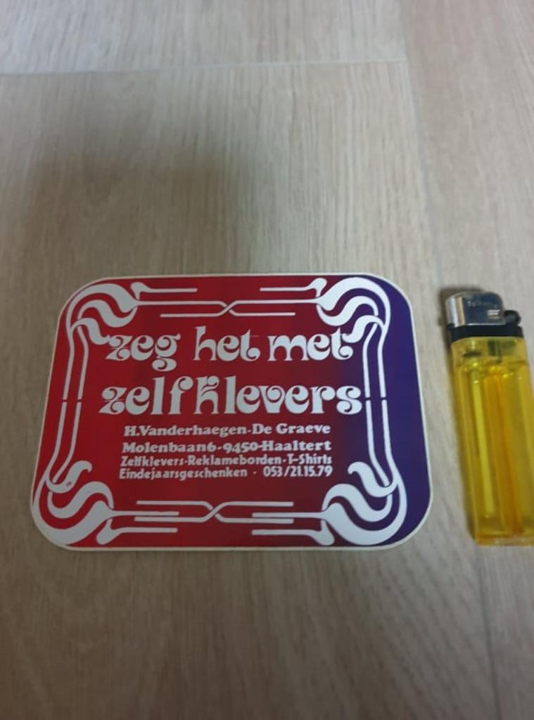 Sticker H. Vanderhaegen - De Graeve Haaltert, Ophalen of Verzenden